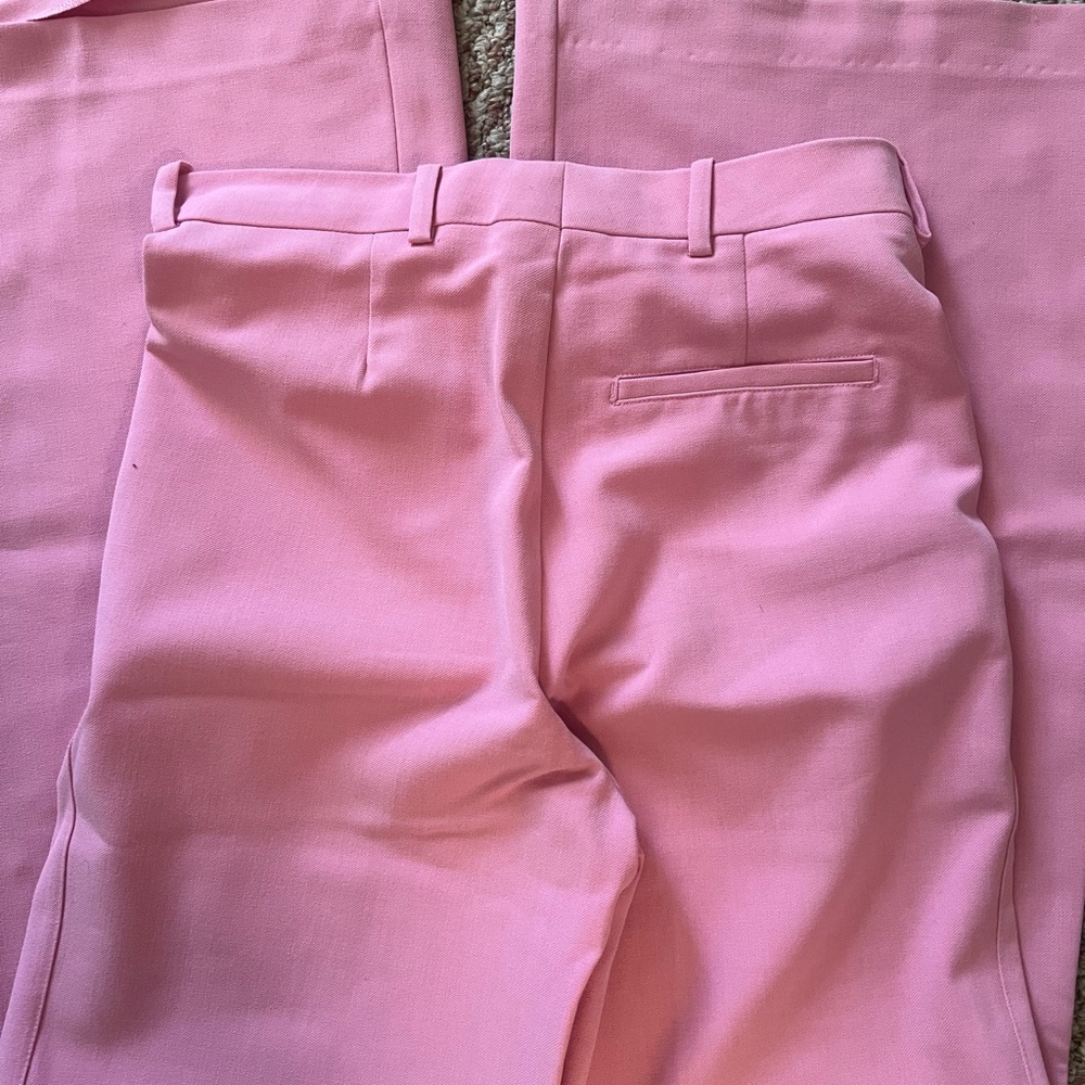 Zara Pink Wide-Leg Trousers - Picture 2 of 4